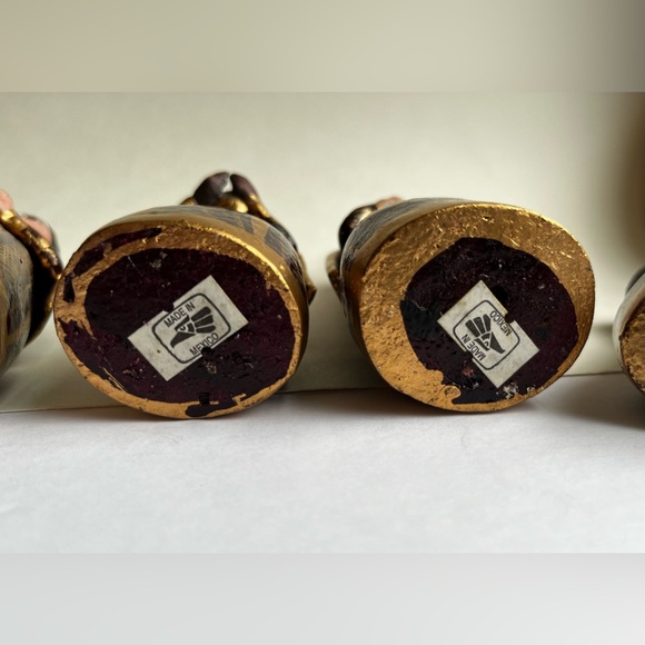 Vintage Tonala Mexican Folk Art Pottery Clay Hand Painted Nativity Set - Picture 7 of 7